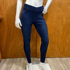 JVINI Fashion Women's Pull On Denim Jeggings Size S Small Dark Wash Stretch
